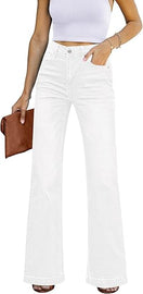 Womens Flare Jeans High Waisted Wide