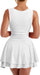 Women's Square Neck Ruffle Hem Mini Dress