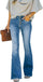 Women's Flare Bell Bottom Jeans High Waisted