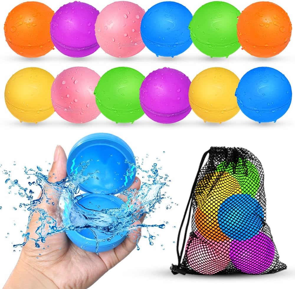 12Pcs Reusable Water Balloons