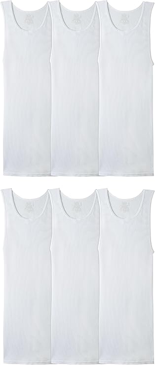 Men's Sleeveless Tag Free Moisture Wicking Tank A-Shirt