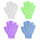 Exfoliating Bath Gloves, Pack of 4