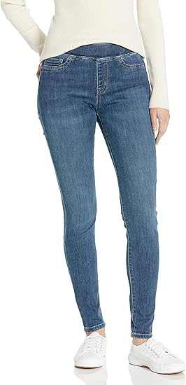 Essentials Women's Mid-Rise Stretch Pull-On Jegging