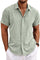 Men's Linen Shirts Short Sleeve Casual Shirt