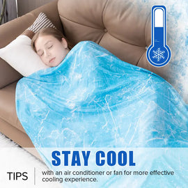 Cooling Blanket for Hot Sleepers – Thin, Lightweight Summer Blanket, Double-Sided Soft & Breathable Fabric for Bed, Sofa & Couch, Ideal for Night Sweats